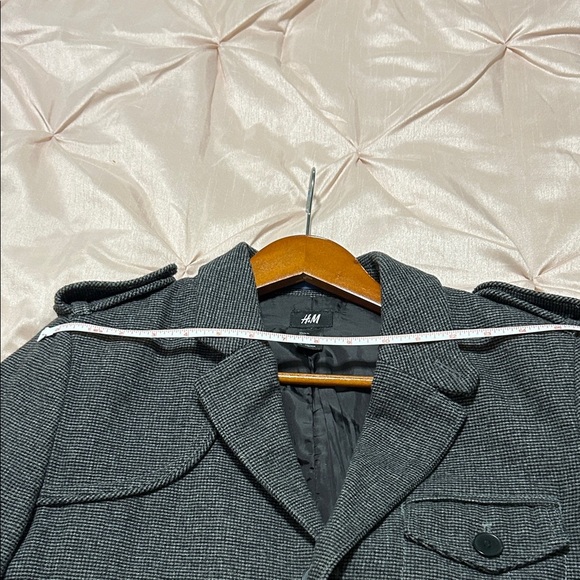 H&M Charcoal Jacket with Button Details - Picture 5 of 8